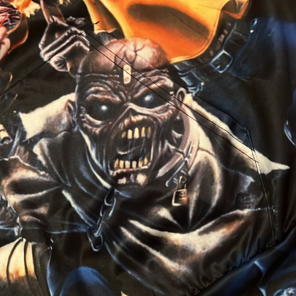 Black Iron Maiden hoodie with front and back graphics size XXL - Picture 12 of 13